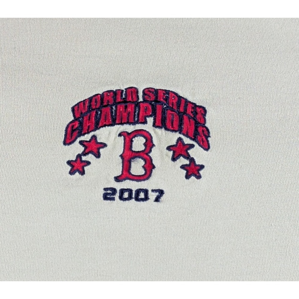 Antigua Mens Boston Red Sox‎ 2007 World Series Champions Polo Shirt XL Tan - Picture 2 of 10